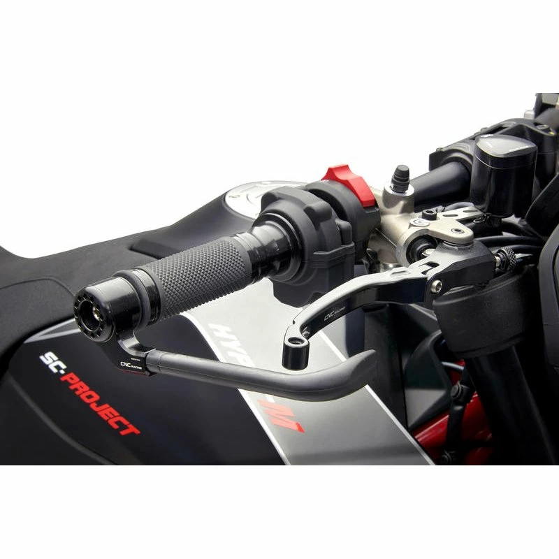 Leve Protezione Leva Freno Cnc Racing Pl100s Argento - immagine 2