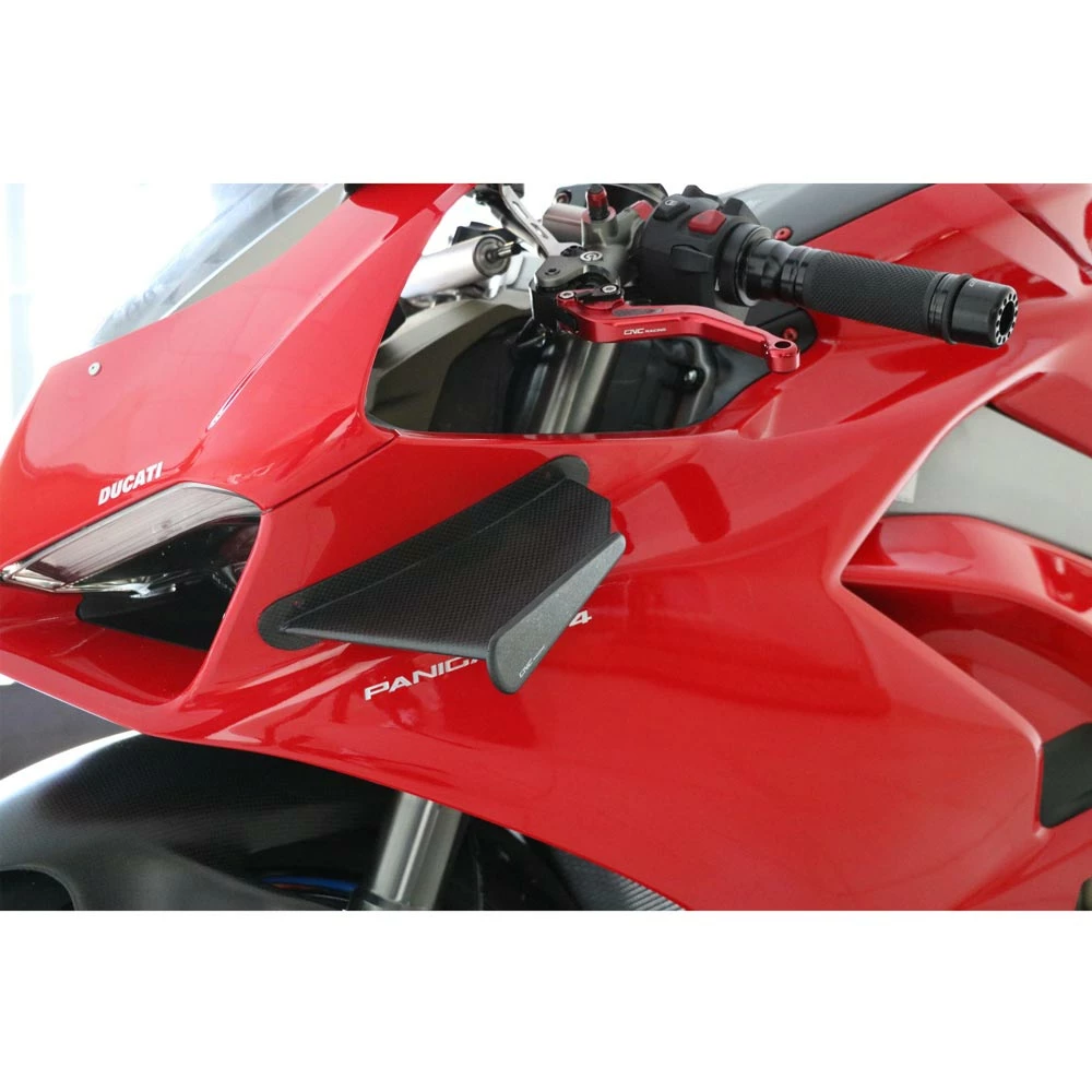 Carbonio Cnc Racing Alette Ducati Panigale V4 Nero Lucido - immagine 2