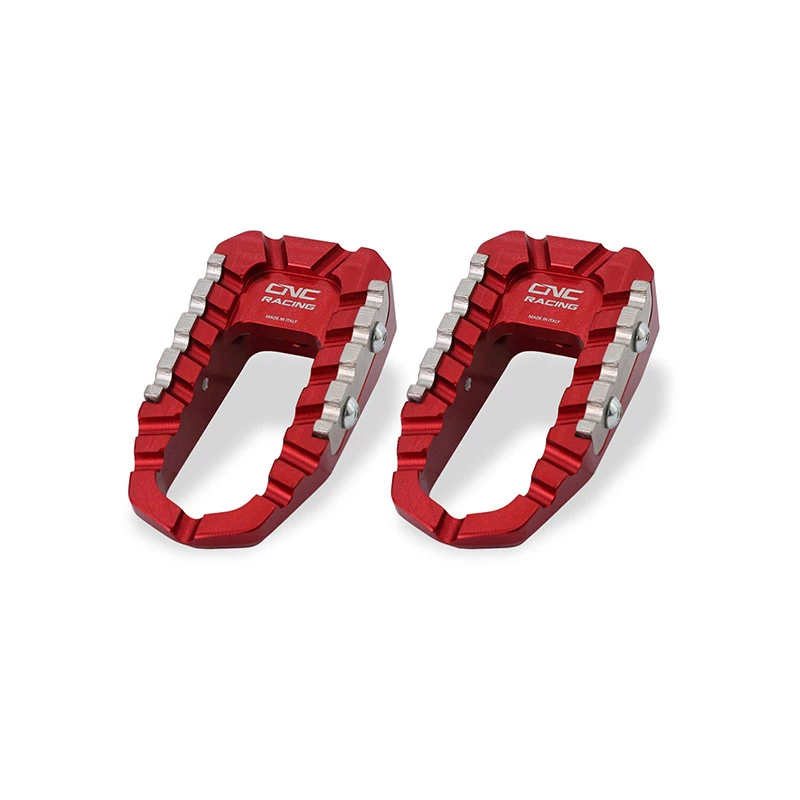 Pedane Cnc Racing Pep05 Touring Passeggero Rosso