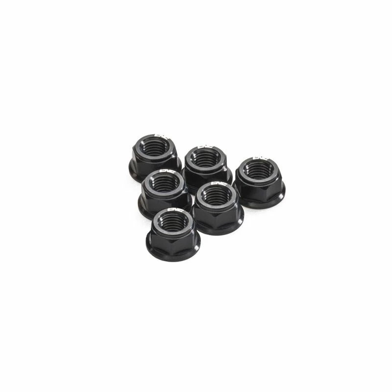 Cnc Racing Accessori Vari Cnc Dadi Flangia Portacorona Ducati M10x1.0 Nero