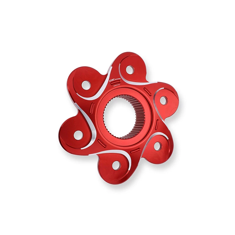 Trasmissioni Flangia Portacorona Cnc Racing Ducati Rosso Argento