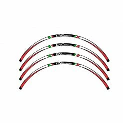 Cnc Racing Accessori Vari Cnc Kit Adesivi Ruota Da 17 Pollici Nero